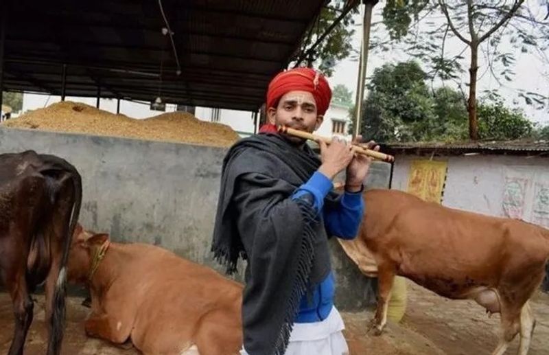 तेज प्रताप 'कृष्ण' रूप में नजर आए थे, जिसमें वो मीडिया वालों के लिए बांसुरी बजा रहे थे। इससे पहले तेजप्रताप जब मथुरा गए थे और वहां उन्होंने कृष्ण भक्ति पर लोगों का खूब मनोरंजन किया था।