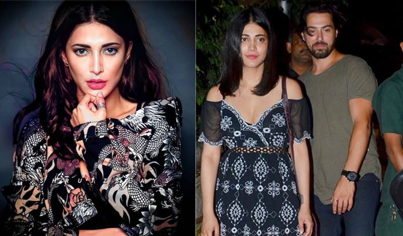 heroin shruti haasan enjoys sister akshara birthday party along boyfriend