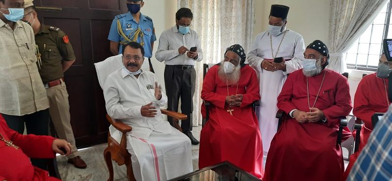 Mizoram Governor PS Sreedharan Pillai met to resolve the Jacobite Orthodox Church Controversy