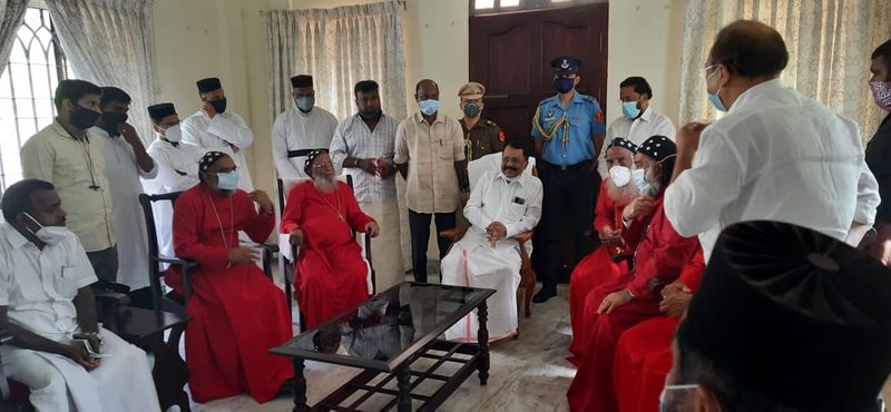 Mizoram Governor PS Sreedharan Pillai met to resolve the Jacobite Orthodox Church Controversy