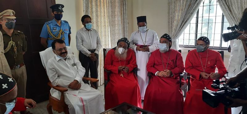 Mizoram Governor PS Sreedharan Pillai met to resolve the Jacobite Orthodox Church Controversy