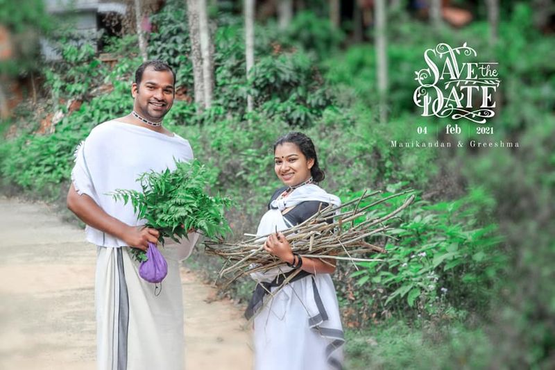 save the date photoshoot in paniya community culture