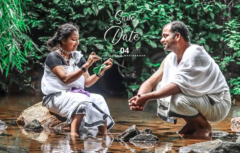 save the date photoshoot in paniya community culture