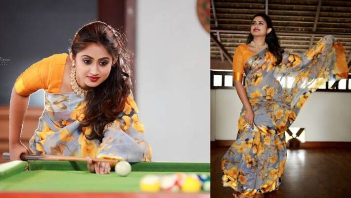 New photoshoot shining in sari Swati sharing pictures New photoshoot shining in sari Swati sharing pictures