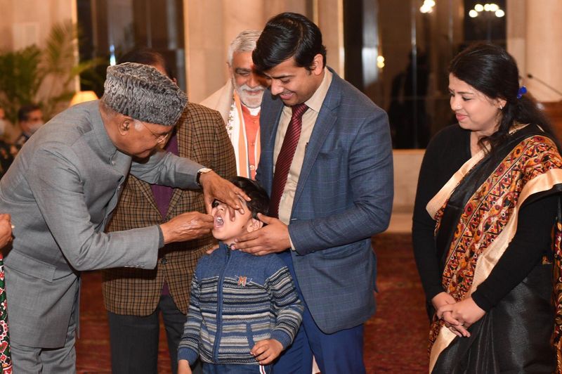 Healthcare workers will be visiting as many as 2 crore households to ensure that no child is left without the protection of the polio vaccine, the statement said.