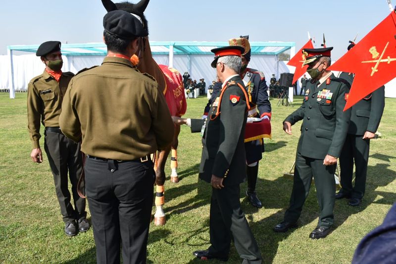 He offered him carrots and jaggery along with commendation card, an official said.
With this, Rio became the first horse from the Indian Army's 61 Cavalry- the only functional horse regiment in the world to get the award.