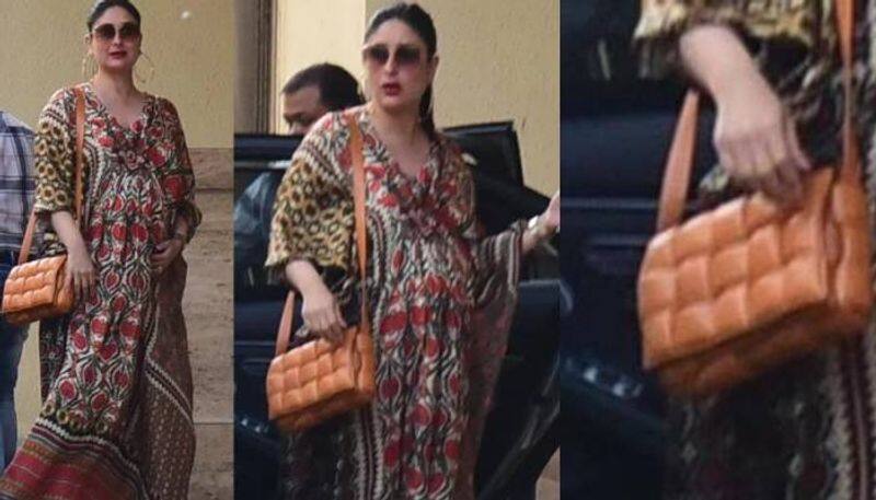 Kareena Kapoor Khan in kaftan with luxurious bag