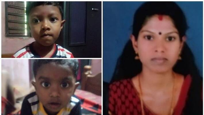 mother and two children found dead in well in Thrithala mother and two children found dead in well in Thrithala