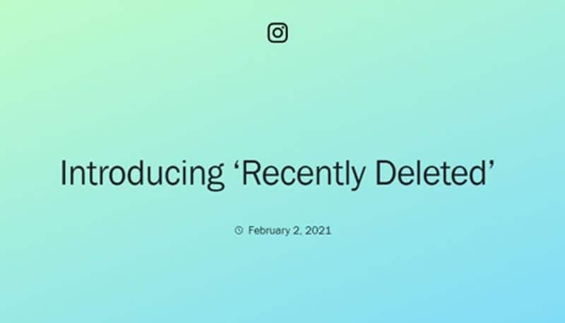 Instagram brings new 'Recently Deleted' feature: Here's how it helps ANK
