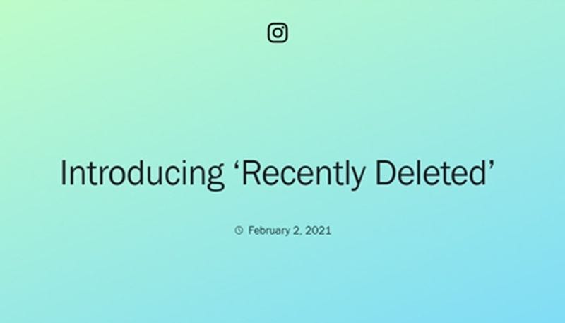 Instagram brings new 'Recently Deleted' feature: Here's how it helps ANK