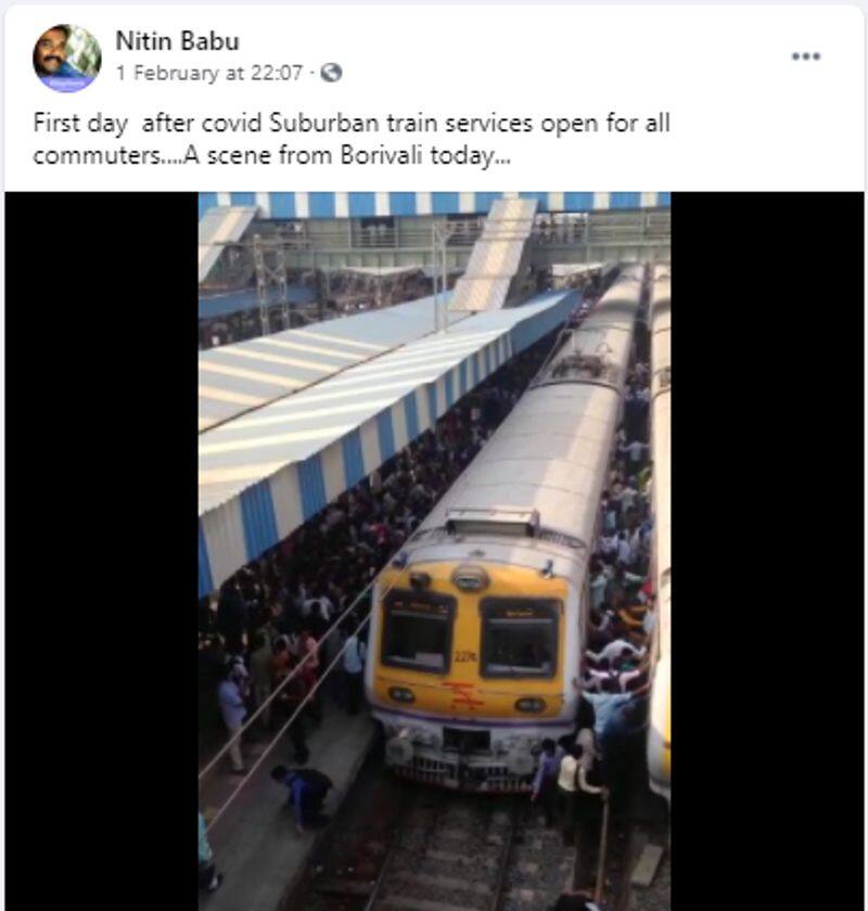 Truth behind viral video of rush at Borivali station after local trains resumed