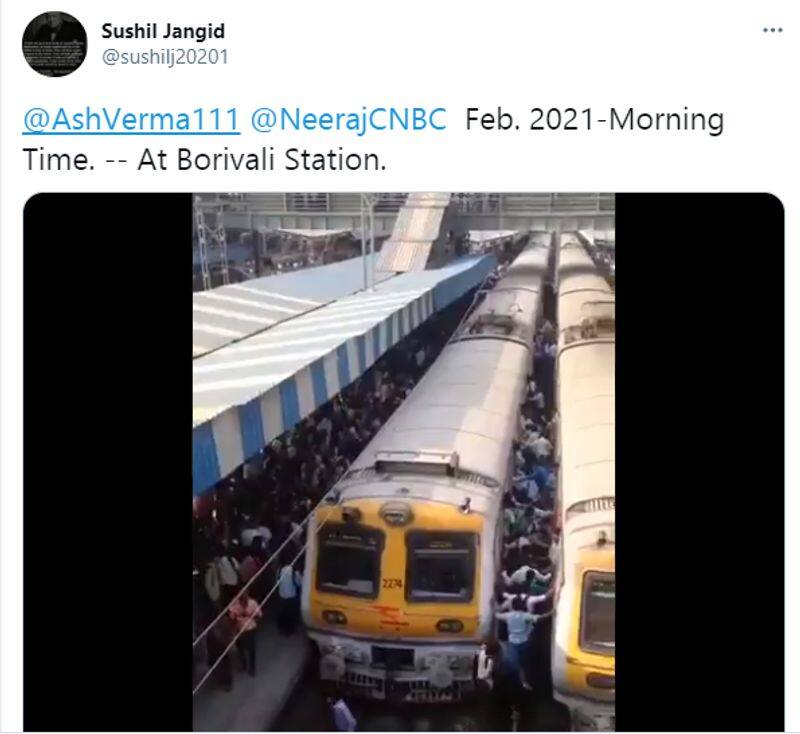 Truth behind viral video of rush at Borivali station after local trains resumed