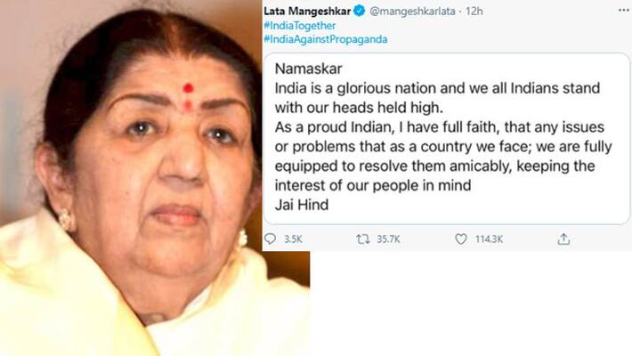 lata mangeshkar retaliation to external forces who are opine on farmers protest in india lata mangeshkar retaliation to external forces who are opine on farmers protest in india