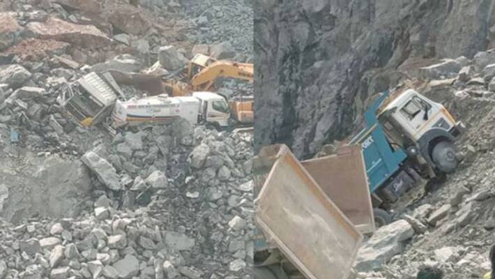 kanchipuram stone quarry accident..2 people dead kanchipuram stone quarry accident..2 people dead