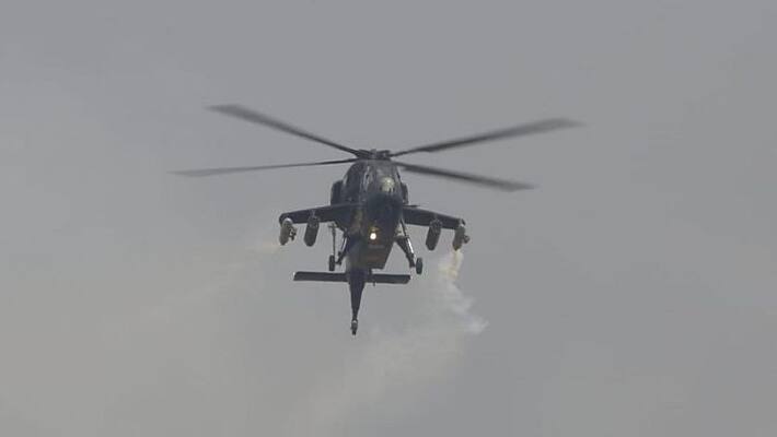 Air Force Chopper Makes Emergency Landing In Pune Air Force Chopper Makes Emergency Landing In Pune