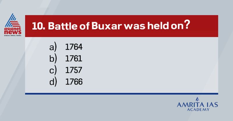 Answer: aMir Qasim (Bengal), Shuja-Ud-Daula(Awadh) and Shah Alam-II (Mughal ruler) fought against the English East India Company forces.The joint armies of Mir Qasim were defeated by the British. MirQasim absconded from the battle and the other two surrendered to the English army. The battle of Buxar ended with theTreaty ofAllahabadin 1765.