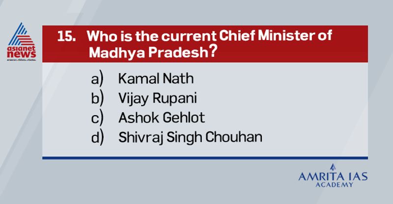 Answer: dVijay Rupani - Gujarat CMAshok Gehlot - Rajasthan CMKamal Nath - Former CM, Madhya Pradesh