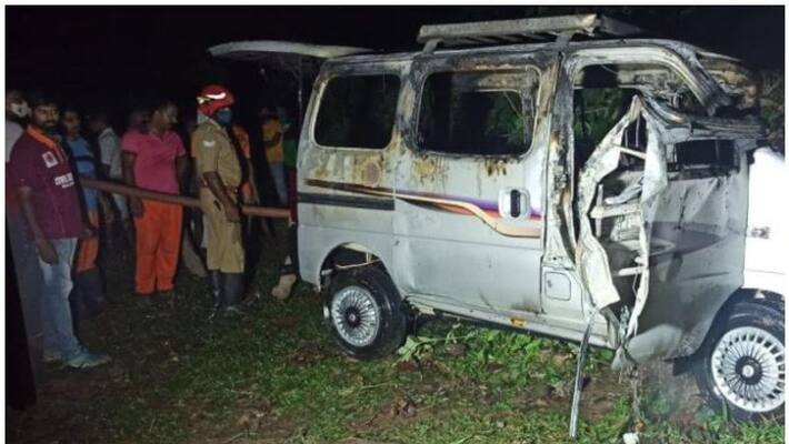 Man dies After van caught fire Man dies After van caught fire