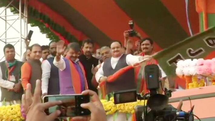 JP Nadda to start Rath Yatra after road show in West Bengal kpn JP Nadda to start Rath Yatra after road show in West Bengal kpn