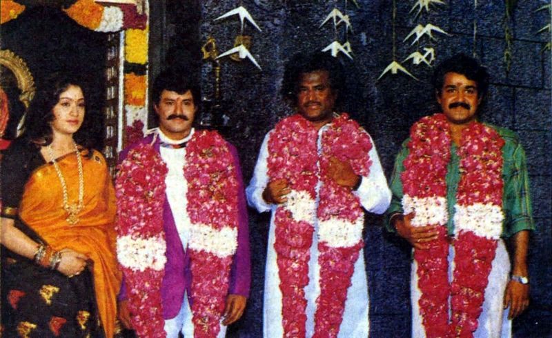 విజయశాంతి, రజనీకాంత్, మోహన్లాల్లతో బాలయ్య రేర్ పిక్.