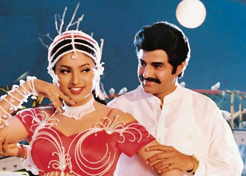 `పెద్దన్నయ్య` సినిమాలో ఓ సాంగ్ షూటింగ్లో రోజాతో..