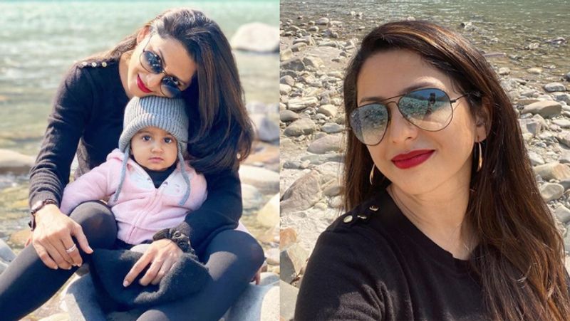 अपनी सवा साल की बेटी के संग 'साथ निभाना साथिया' की राशि उर्फ रुचा हसबनीस।