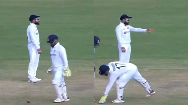 Video goes viral that kohli talking to umpire on running between wickets Video goes viral that kohli talking to umpire on running between wickets