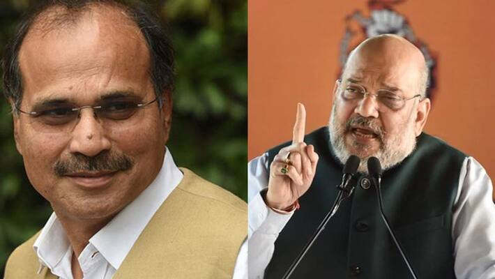 amit shah responds to adhir ranjan chowdhury over his tagore chair remark KPP amit shah responds to adhir ranjan chowdhury over his tagore chair remark KPP