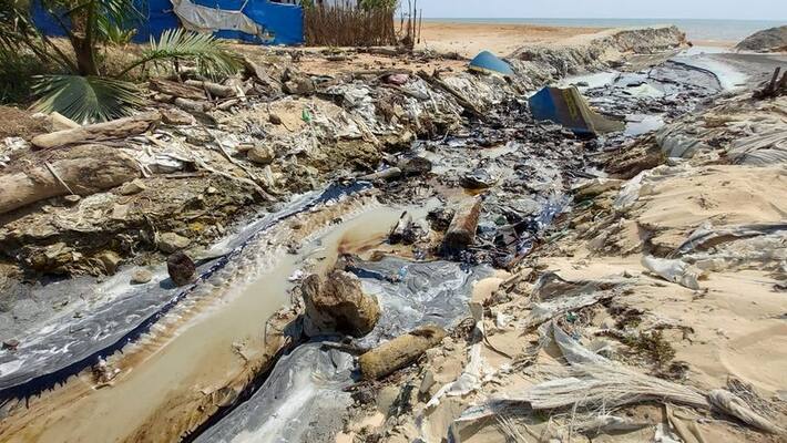 two officers suspended in Titanium company oil leakage two officers suspended in Titanium company oil leakage