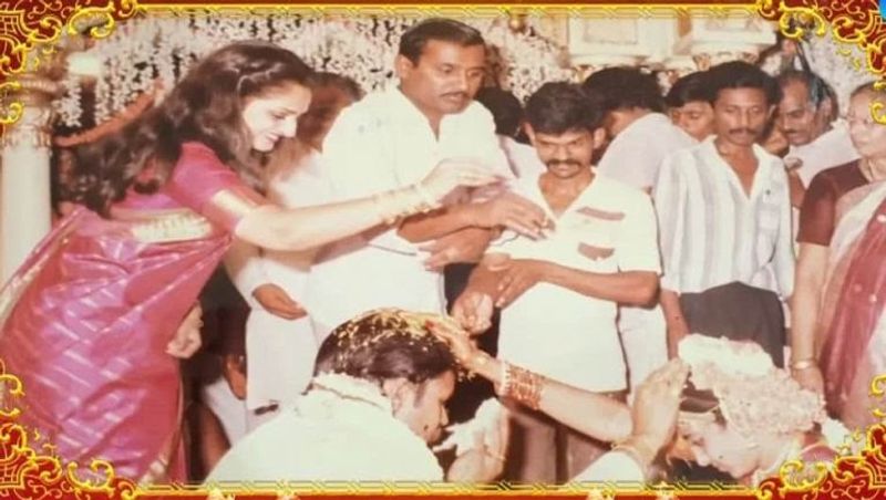 నాగబాబు పెళ్ళికి హాజరై అక్షింతలు వేసి ఆశీర్వదిస్తున్న నటి జయప్రద