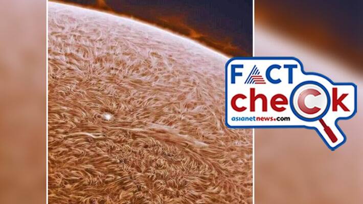 fact check of viral image allegedly released by NASA claiming clear image of suns surface fact check of viral image allegedly released by NASA claiming clear image of suns surface