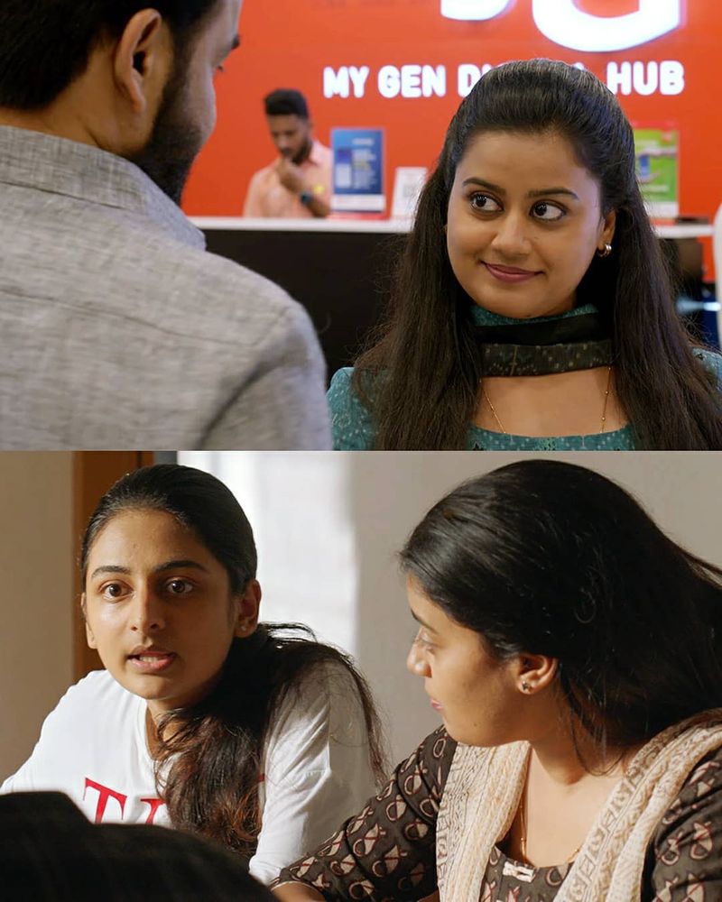 ജോര്ജ്കുട്ടിയുടെ മക്കളായ അഞ്ജുവും (അന്സിബ ഹസന്)അനുമോളും (എസ്തര് അനില്)