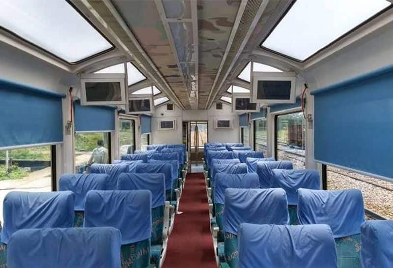 The coaches are disabled-friendly with wider entrance doors and automatic sliding doors at the compartment's entry on both sides.