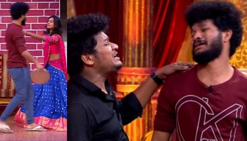అయితే ఇదంతా స్కిట్ లో భాగమే అని చెప్పాలి. గయ్యాళి భార్యగా అరియనా అదిరిపోయే పెర్ఫార్మన్స్ ఇచ్చారు.