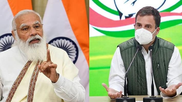 Rahul Gandhi accuses pm narendra modi of treason on Pegasus row bsm Rahul Gandhi accuses pm narendra modi of treason on Pegasus row bsm