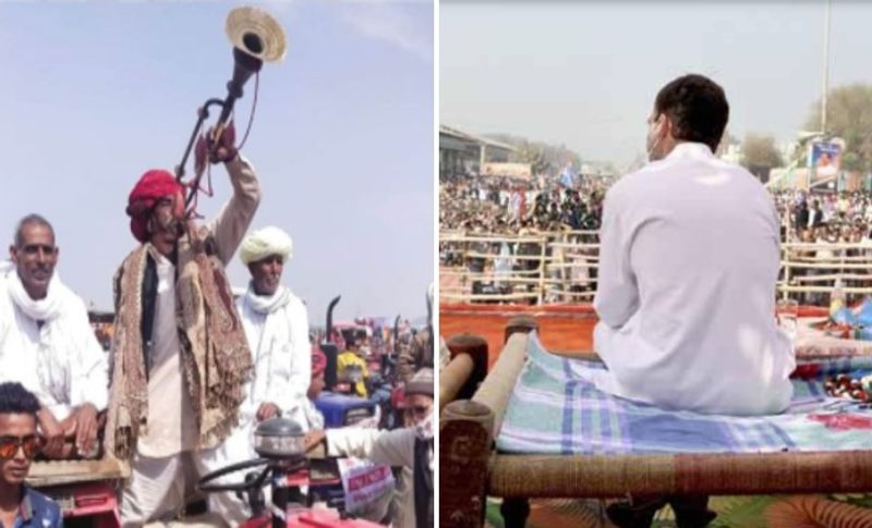 राजस्थान में किसानों की सभा को संबोधित करने से पहले राहुल गांधी रूपनगढ़ में ट्रैक्टर चलाते नजर आए। उनके साथ मुख्यमंत्री अशोक गहलोत थे। रूपनगढ़ में सभा स्थल पर सैंकड़ों ट्रैक्टर्स एक-एक करके खड़े थे, इनपर बैठकर किसनों ने राहुल को सुना। राहुल ने कहा- कृषि दुनिया का सबसे बड़ा बिजनेस है, लेकिन पीएम मोदी अपने उद्योगपति दोस्तों को इसे दे देना चाहते हैं। अगर पीएम के ये कानून लागू हो गए तो रेहड़ी-पटरी और छोटे व्यापारी सभी लोग बेरोजगार हो जाएंगे।