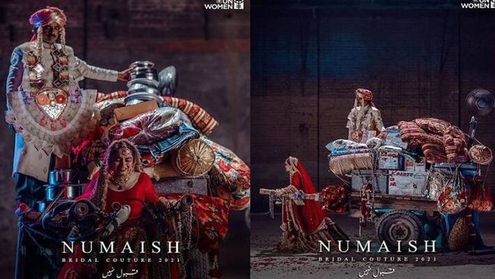 Fashion designer Ali Xeeshan urge people to say no to dowry with latest bridal collection MJA Fashion designer Ali Xeeshan urge people to say no to dowry with latest bridal collection MJA