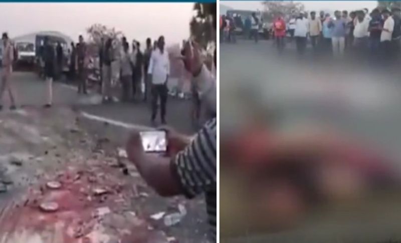 हादसे की सूचना मिलते ही पुलिस मौके पर पहुंची और घायल लोगों को रेस्क्यू कर नजदीक के अस्पताल ले जाया गया। जानकारी में सामने आया है कि हादसे में मारे गए लोगों में 8 महिलाएं, 5 युवक और एक बच्चा शामिल है। अचानक बस अनियंत्रित होकर डिवाइडर से टकराकर सड़क की दूसरी जा पहुंची। जिसके बाद वह ट्रक से जा भिड़ी।
