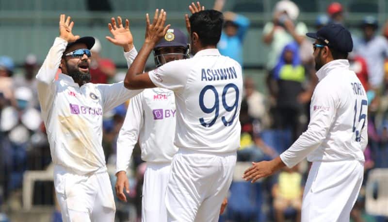 Ashwin got five wickets and India got first Innings lead in Chennai Test