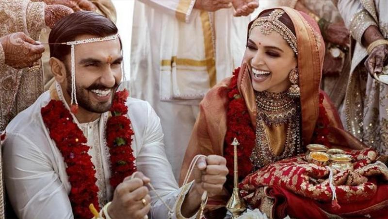 दीपिका पादुकोण ने ब्वॉयफ्रेंड रणवीर सिंह से 14 नवंबर, 2018 को शादी की थई। शादी में दीपिका ने डार्क रेड कलर का लहंगा पहना था। इसको यूनीक टच देने के लिए कई तरह की खास एम्ब्रॉइडरी की गई थी। रिपोर्ट्स की मानें तो दीपिका ने अपने परफेक्ट शादी के जोड़े के लिए करीब 12 लाख रुपए खर्च किए थे।