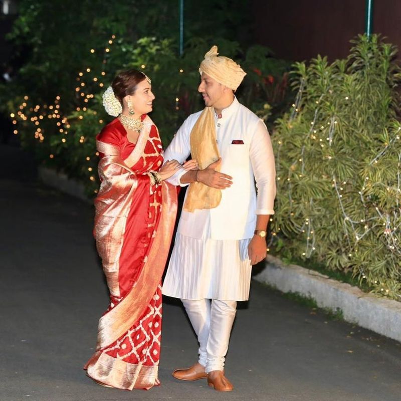 దియా మీర్జా- వైభవ్ రేఖీల మ్యారేజ్ ఫోటోస్.