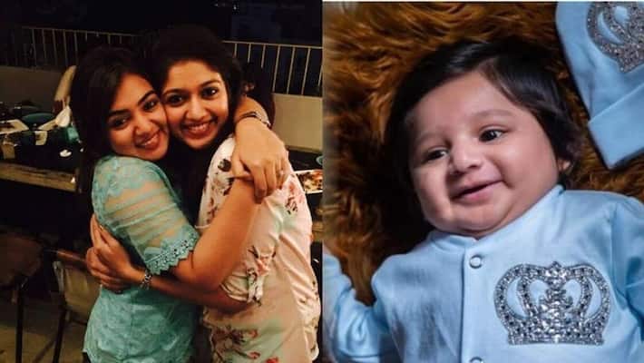 nazriya share meghana raj son photos nazriya share meghana raj son photos