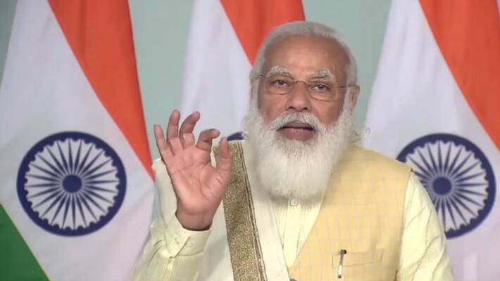 PM Modi lays the foundation stone of the memorial of Maharaja Suheldev asa PM Modi lays the foundation stone of the memorial of Maharaja Suheldev asa