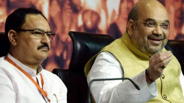BJP President JP Nadda meeting with party leaders Amit Shah Narendra Singh Tomar also present KPP BJP President JP Nadda meeting with party leaders Amit Shah Narendra Singh Tomar also present KPP