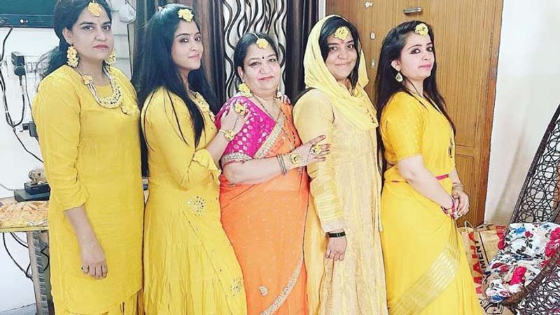शुभी शर्मा की बहन की हल्दी सेरेमनी।