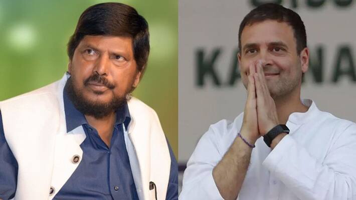 Ramdas Athawale offers Rs 2.5 lakh govt scheme to Rahul Gandhi if he marries a Dalit woman KPP Ramdas Athawale offers Rs 2.5 lakh govt scheme to Rahul Gandhi if he marries a Dalit woman KPP