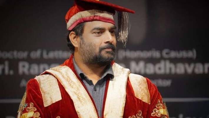 R Madhavan honored by D litt degree for his outstanding contribution to arts And Cinema KPY R Madhavan honored by D litt degree for his outstanding contribution to arts And Cinema KPY