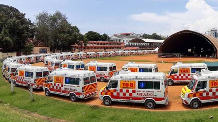 delay of salary, Kaniv 108 ambulance staff in Ernakulam in strike delay of salary, Kaniv 108 ambulance staff in Ernakulam in strike