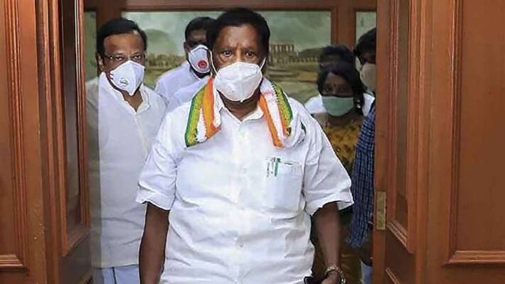 Narayanasamy government lost the majority Narayanasamy government lost the majority