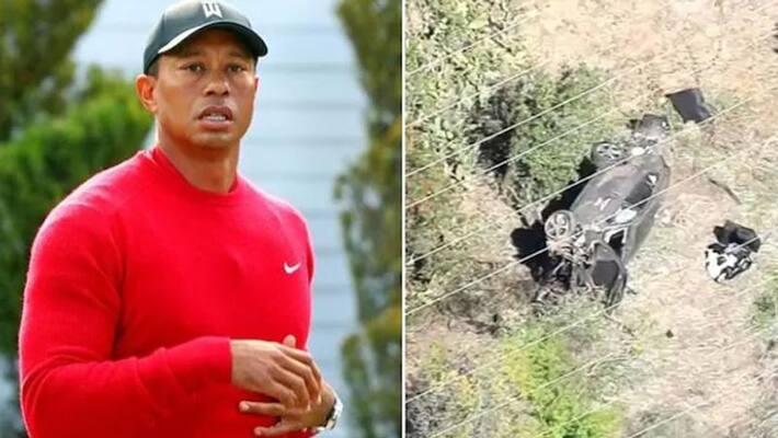 Golfer injured in Tiger Woods Road accident kpn Golfer injured in Tiger Woods Road accident kpn